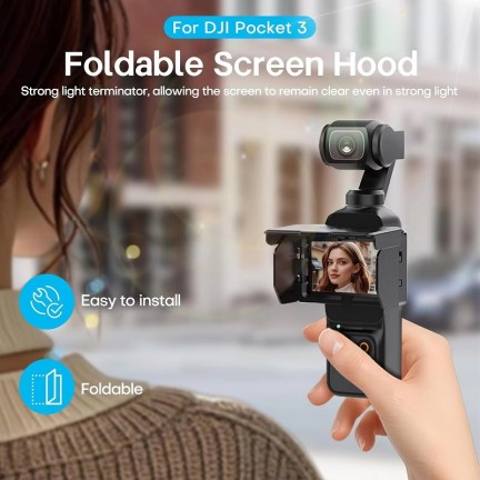 Screen Sun Hood Cover Foldable Gimbal Screen Protective for DJI Osmo Pocket 3