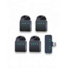 4in1 Wireless Lavalier Microphone System (Type-C)