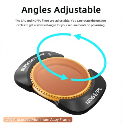 4in1 Camera Lens Magnetic Metal Filter UV CPL ND32 ND64 for DJI Osmo Pocket 3