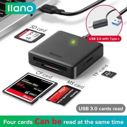 Multifunction 4in1 Card Reader Support SD/TF/CF/MS Card Reader