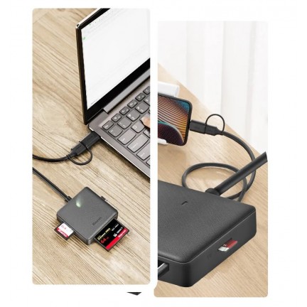 Multifunction 4in1 Card Reader Support SD/TF/CF/MS Card Reader