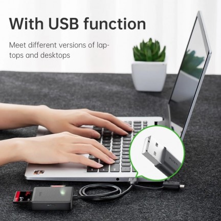 Multifunction 4in1 Card Reader Support SD/TF/CF/MS Card Reader