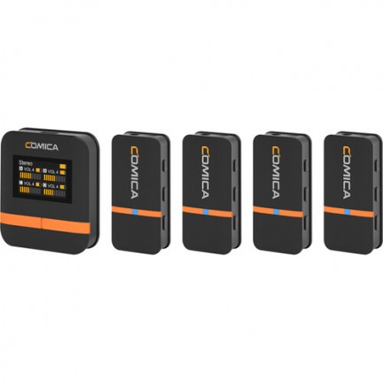 COMICA Vimo Q Mini 4-Person Wireless Microphone System for Cameras & Smartphones