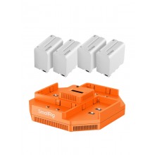 SmallRig NP-F550 F570 F750 F970 4-Channel Battery Charger with (VILTROX NP-F970 Battery 4Pc)