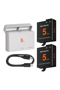 Enduro Charging Case With 2 Batteries for DJI Osmo 360/Action 5Pro/4/3