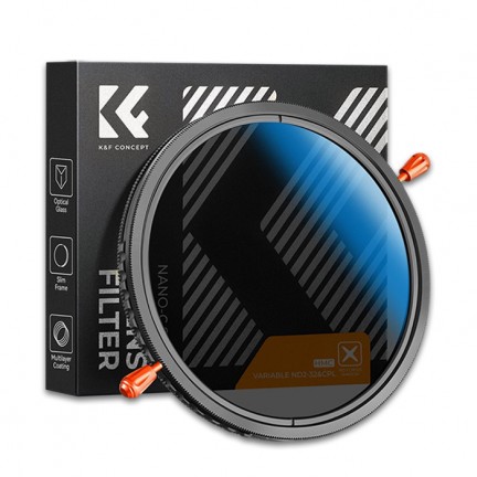 K&F Concept Nano-C Variable ND2-32&CPL HMC Filter 52mm K&F Concept Nano-C Variable ND2-32&CPL HMC Filter 52mm