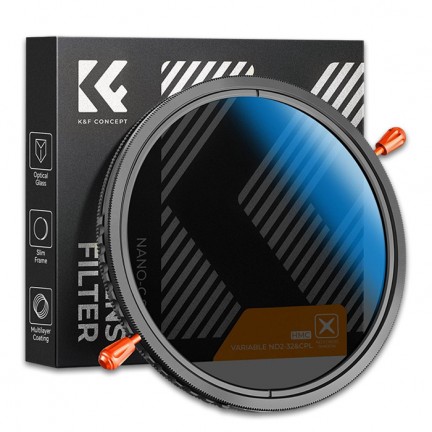 K&F Concept Nano-C Variable ND2-32&CPL HMC Filter 77mm K&F Concept Nano-C Variable ND2-32&CPL HMC Filter 77mm