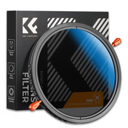 K&F Concept Nano-C Variable ND2-32&CPL HMC Filter 82mm K&F Concept Nano-C Variable ND2-32&CPL HMC Filter 82mm