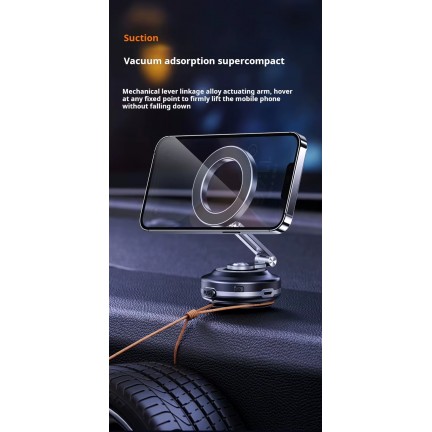 Smart Vacuum Suction Cup Mobile Phone Holder Magnetic 360° Rotating