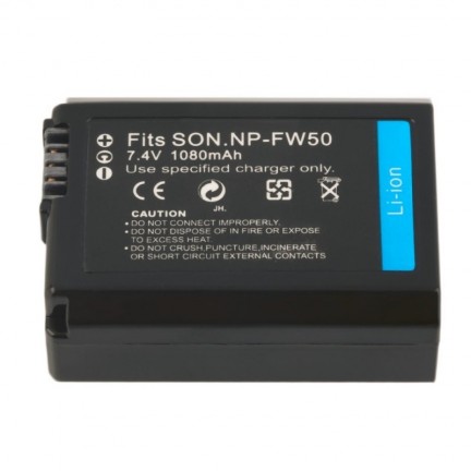 NP-FW50 Battery for Sony Alpha a6500, a6300, a6000, a7s, a7, a7s ii, a7s, a5100, a5000, a7r, a7 ii