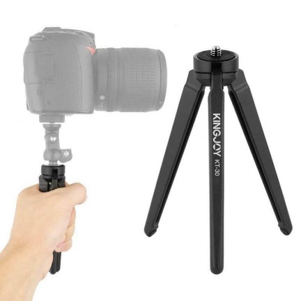 KINGJOY KT-30 Mini Tabletop Tripod with Swivel Ball Head