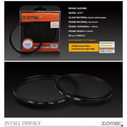 Zomei Soft Focus 62mm Camera Filter