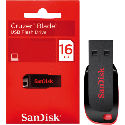 Sandisk Cruzer Blade USB Flash Drive - 16GB