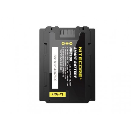 NITECORE NFZ100 Smart Camera Battery for Sony a6600,Alpha 9,A9,A9S,Alpha A9R,Alpha 9S,A7III,A7RIII