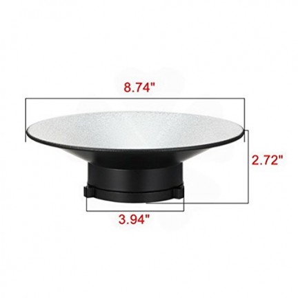 120 Degree Wide Angle Bowens Mount Reflector