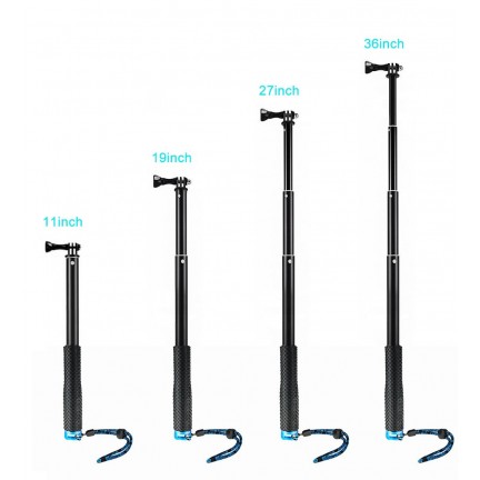 Waterproof GoPro 12/11/10/9 Flexible Telescoping Monopod