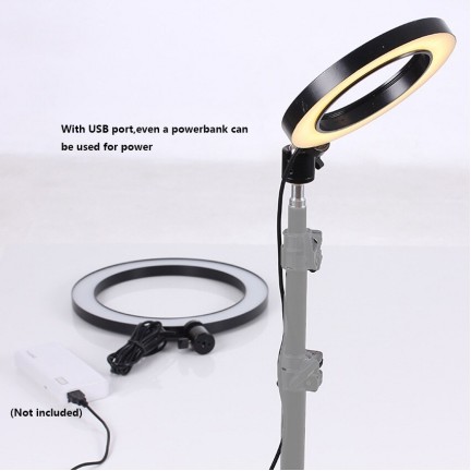 Metal Mini Tripod for Selfie LED Flash Light Multi-position Bracket