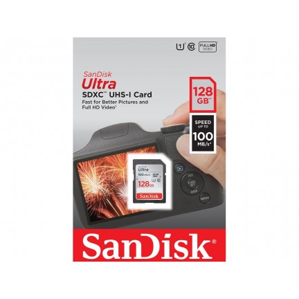 SanDisk 128GB Ultra SDXC UHS-I Memory Card - 100MB/s