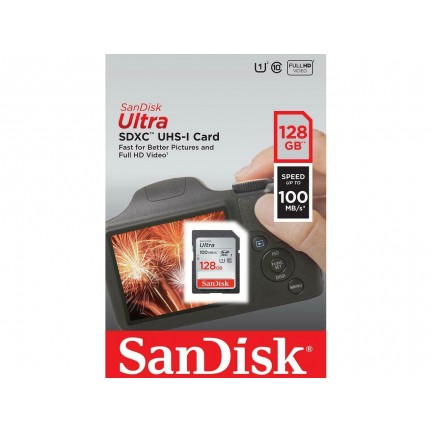 SanDisk 128GB Ultra SDXC UHS-I Memory Card - 100MB/s