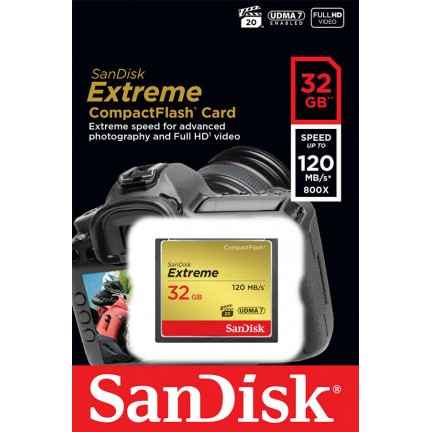 SanDisk Extreme UDMA (32GB) CompactFlash Memory Card
