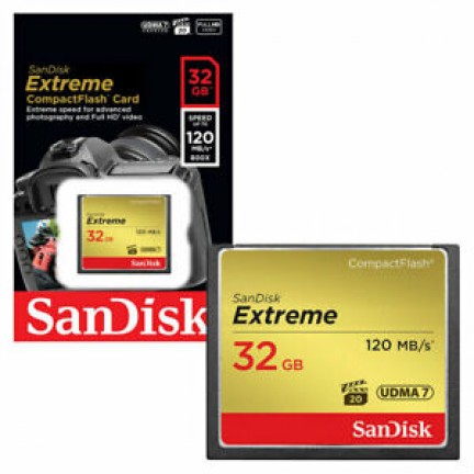 SanDisk Extreme UDMA (32GB) CompactFlash Memory Card