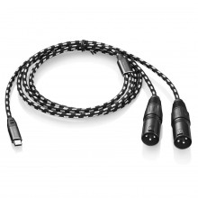 Type C to Dual XLR Male OFC Audio Cable For Speakers Amplifier Mixer 1.5 Meter