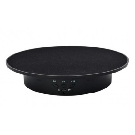 360Electric Rotating Display Stand Turntable Black Velvet Base Photography Turntable Jewelry And Shoes