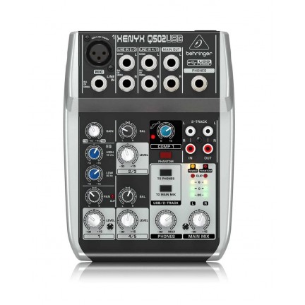 Behringer Xenyx Q502USB 5-Input 2-Bus Mixer with USB