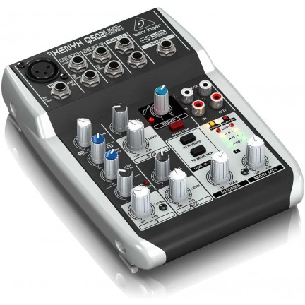 Behringer Xenyx Q502USB 5-Input 2-Bus Mixer with USB