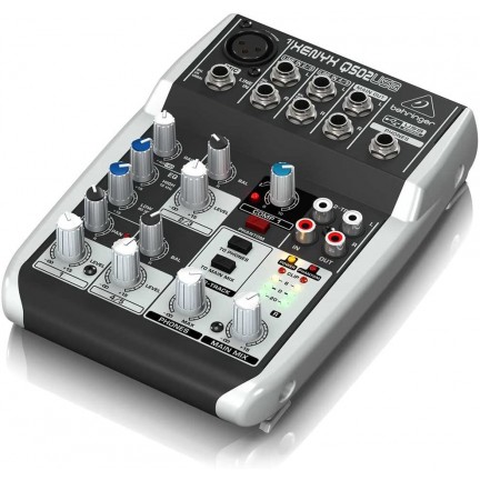 Behringer Xenyx Q502USB 5-Input 2-Bus Mixer with USB