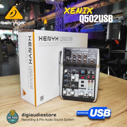 Behringer Xenyx Q502USB 5-Input 2-Bus Mixer with USB