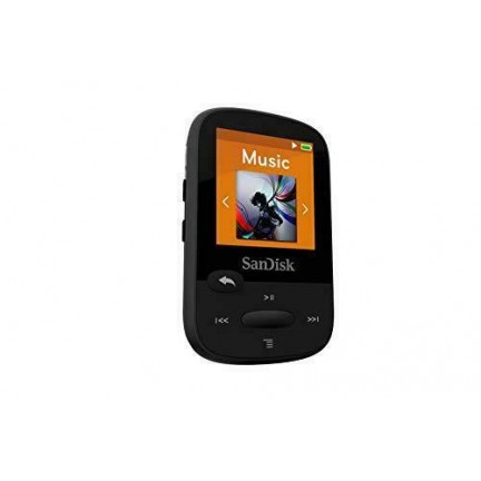 SanDisk 8GB Clip Sport MP3 Player, Black - LCD Screen and FM Radio