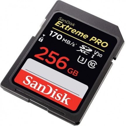 Sandisk Extreme Pro 256GB SD SDXC Memory Card 170MB/s UHS-I Class10 V30 U3 4K