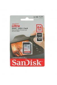  SanDisk Ultra UHS-I 120MBs Class 10 SDXC Memory Card - 64GB
