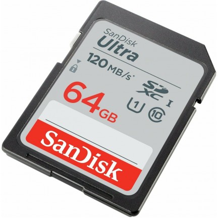  SanDisk Ultra UHS-I 100MBs Class 10 SDXC Memory Card - 64GB