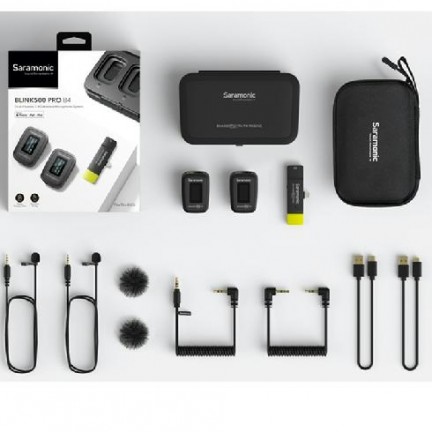 Saramonic Blink 500 Pro B4 2-Person Digital Wireless Omni Lavalier Microphone System