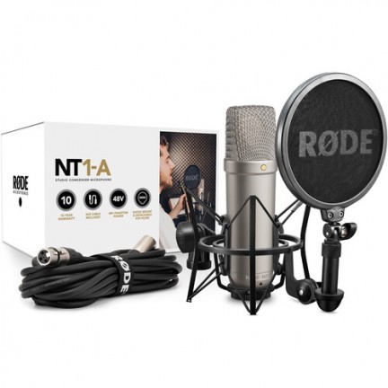 Rode NT1-A Studio Condenser Microphone Recording Package (NT1A)