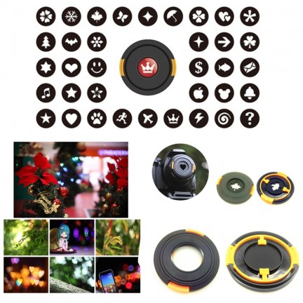 72mm Bokeh Masters Kit Bokeh Effect Lens Cap Cover Filter for Artistic Romantic Night Scene Photography