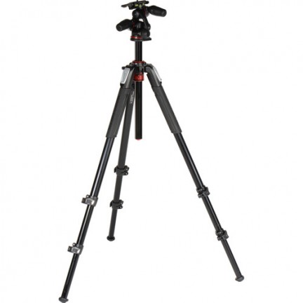 Manfrotto MK055XPRO3-3W Aluminum Tripod with 3-Way Pan/Tilt Head