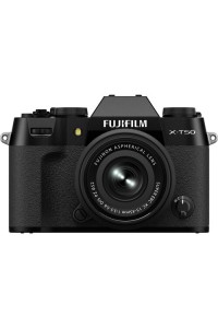 FUJIFILM X-T50 Mirrorless Camera with 15-45mm f/3.5-5.6 Lens (Black)