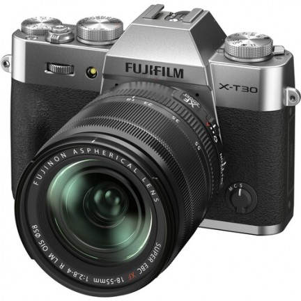 FUJIFILM X-T30 II Mirrorless Camera with 18-55mm Lens (Silver)