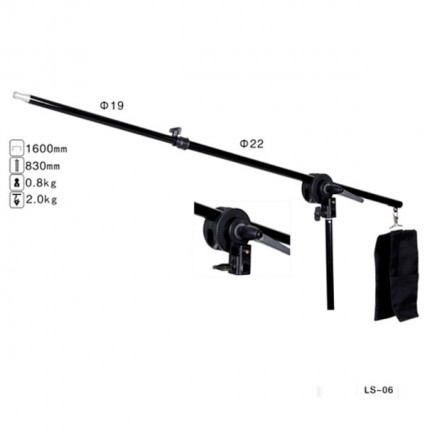 NiceFoto LS-06 Cross Bar Speedlite Boom Arm Light