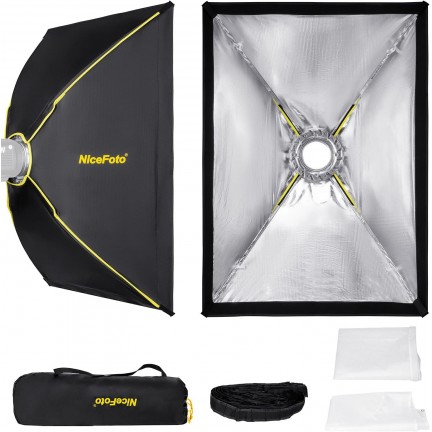 NiceFoto Quick Set Up Softbox With Grid ES-710(70x100cm)