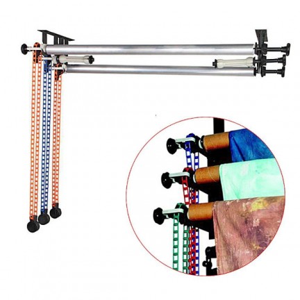 NiceFoto S-15 3-Roller Manual Chain Background Support Kits