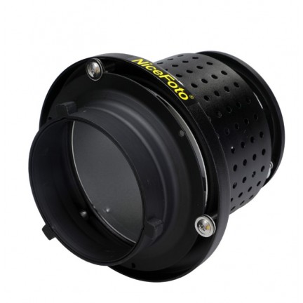 NiceFoto SN-29 Professional Optical Spot Bowens Mount Replaceable Mount Snoot for LED Light Flash