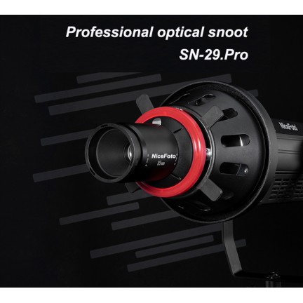 NiceFoto SN-29 Pro Professional Optical Snoot for LED Video Light With Bowens Mount