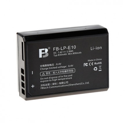 FB LP-E10 Battery LPE10 1100D 1200D 1300D 1500D 830mAh