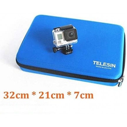 TELESIN Large Portable Storage Bag Carry Case Protector for GoPro Hero 10 9 8 7 6 5 4