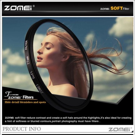 72mm ZOMEi Portrait Filter Soft Diffuser Effect Focus Filter Lens For Nikon Canon Sony Camera Lens