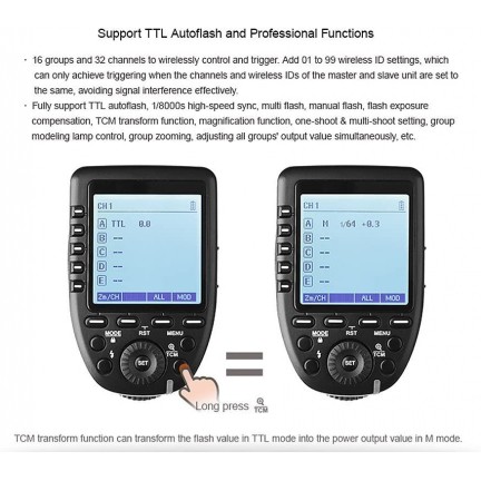 Godox XProS TTL Wireless Flash Trigger for Sony Cameras